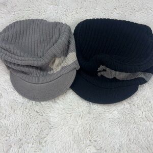 Lot Of 2 Puma Rudolf Dassier Hat Cap Back/Gray, One Size Puma Logo RN 94363 #194